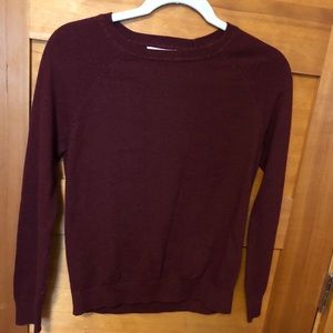 f21 maroon sweater nwot